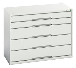 Bott Verso Drawer Cabinets1050 x 550  Tool Storage for garages and workshops Verso 1050 x 550 x 800H 5 Drawer Cabinet